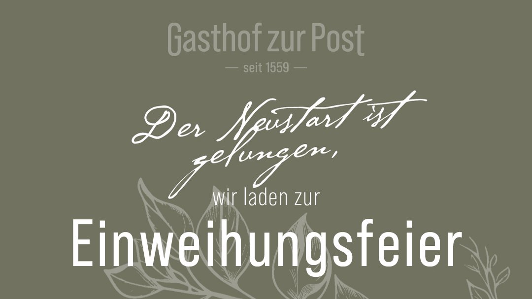 Einladung zur Eröffnungsfeier