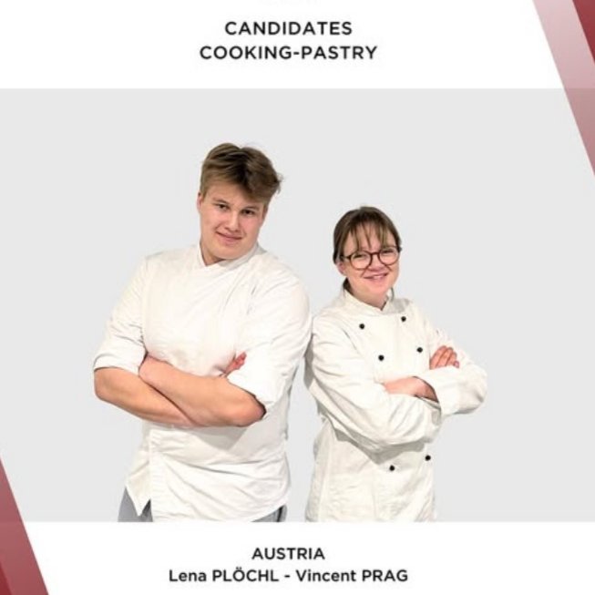 Das Küchenteam bestehend aus Vincent Prag und Lena Plöchl