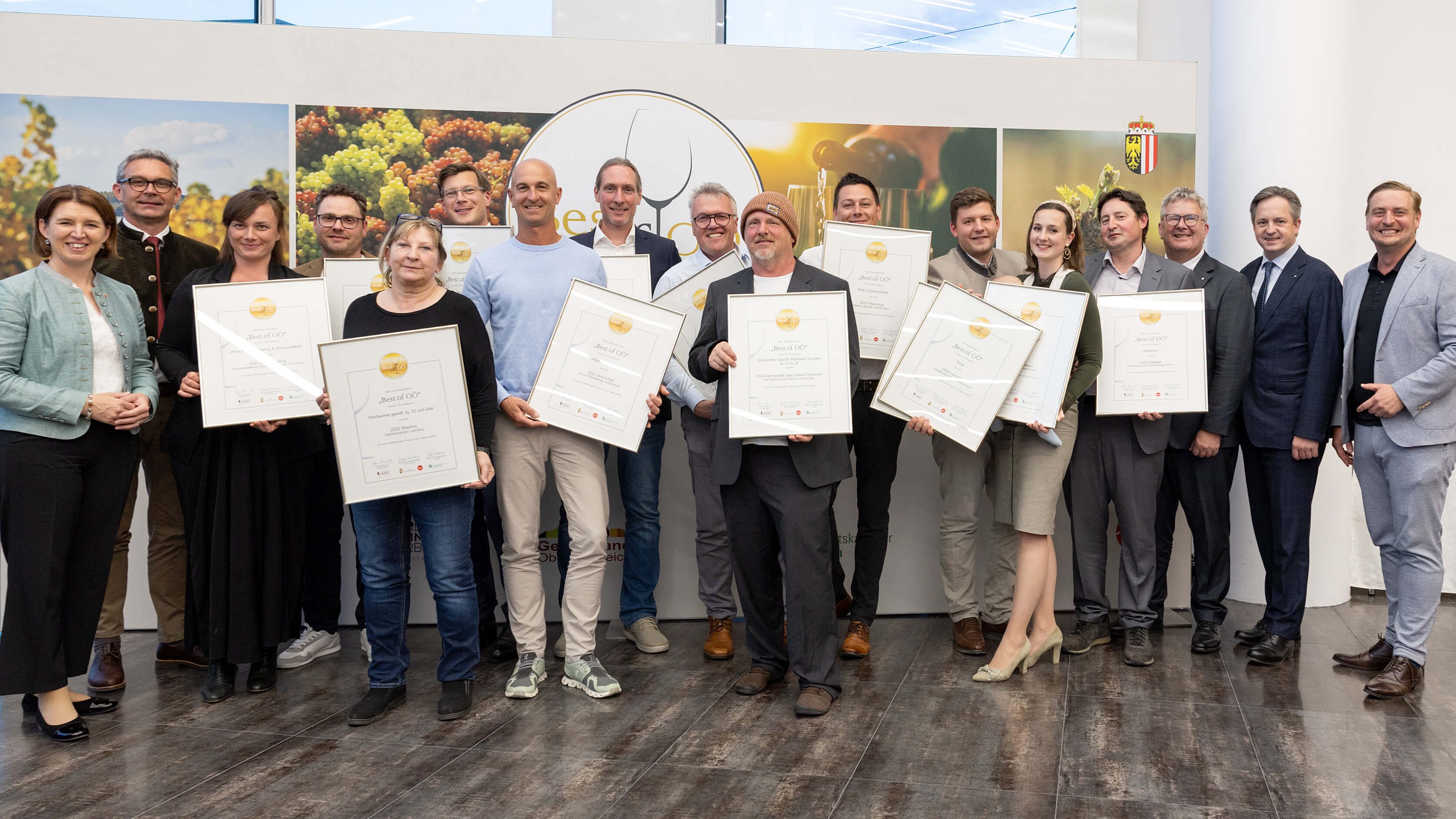 Siegerwinzer:innen der OÖ Weingala 2025