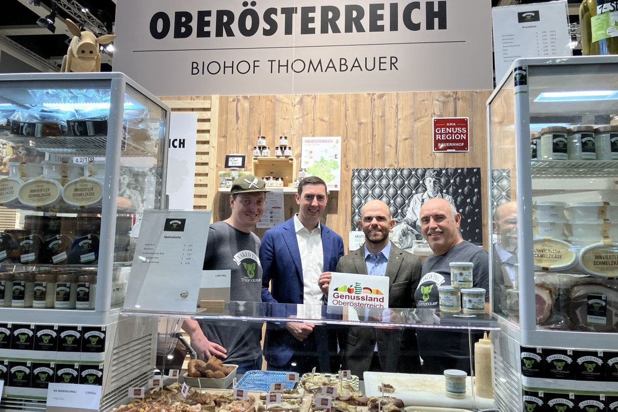 Zu Besuch am Oberösterreich Stand in Berlin mit Simon Thomabauer