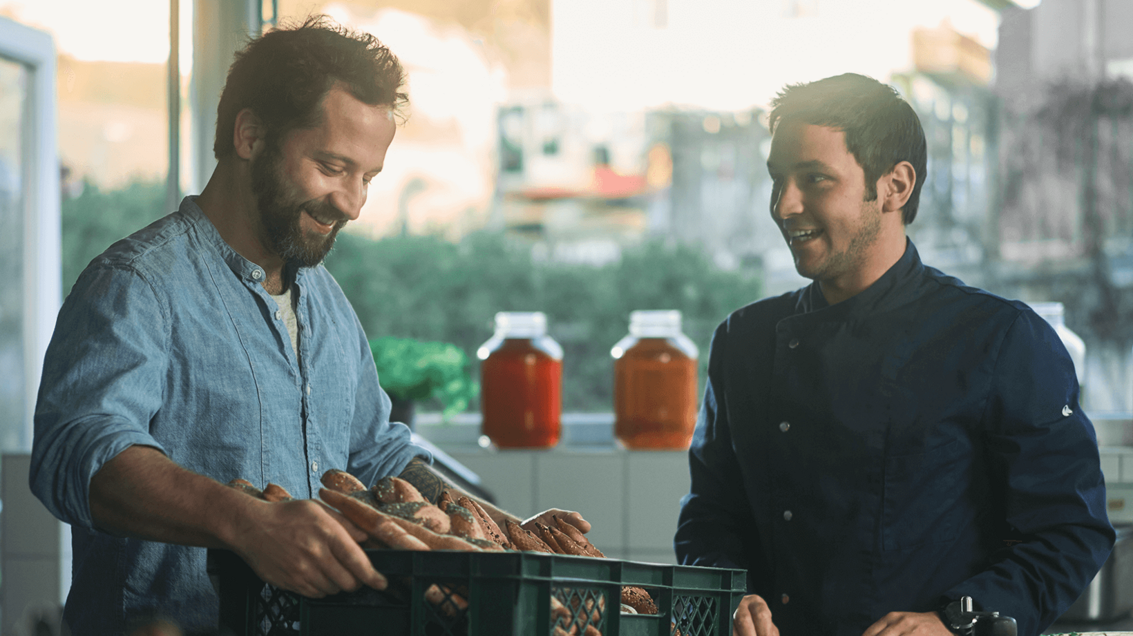 Anlieferung in der Küche