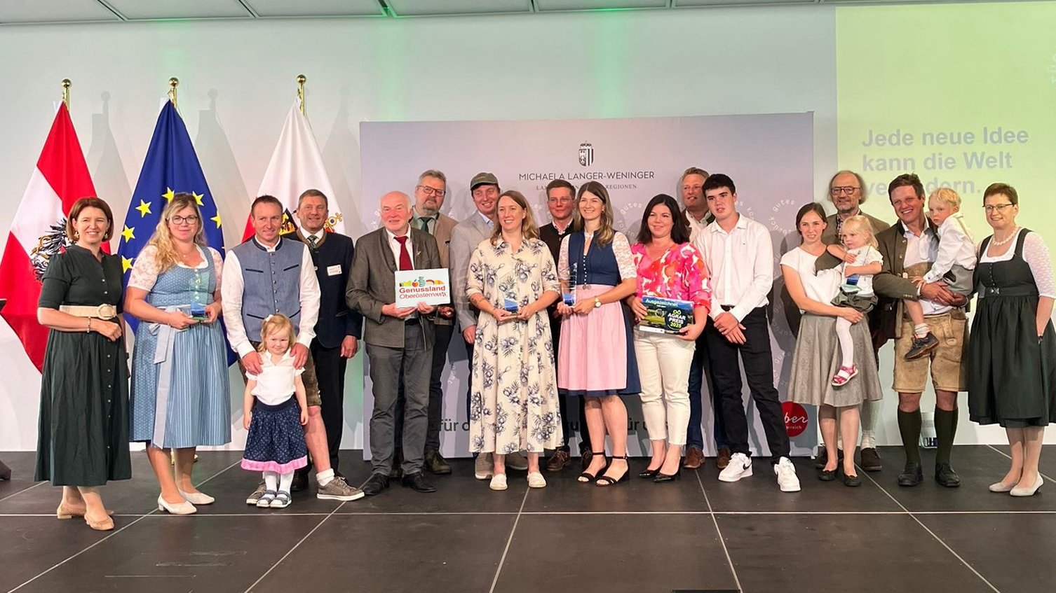 Die Sechs Agrarpreisträger:innen aus dem Genussland