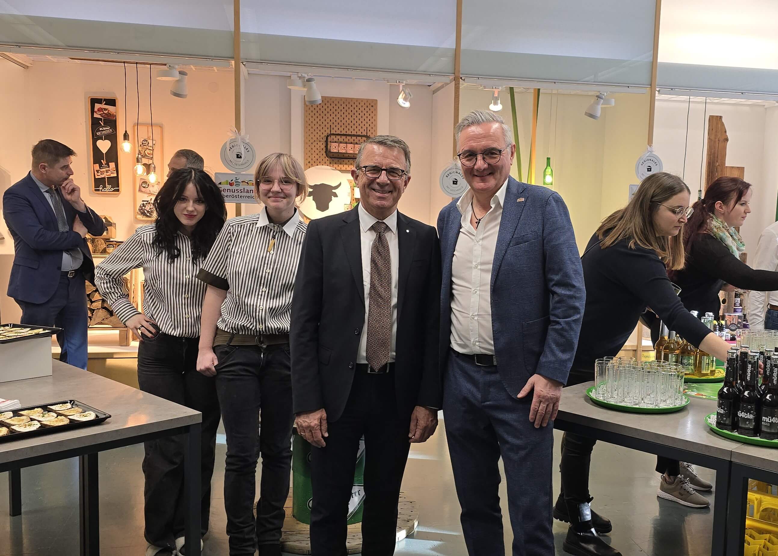 Gelungene Kooperation zwischen Berufsschule, Genussland Oberösterreich und SPAR