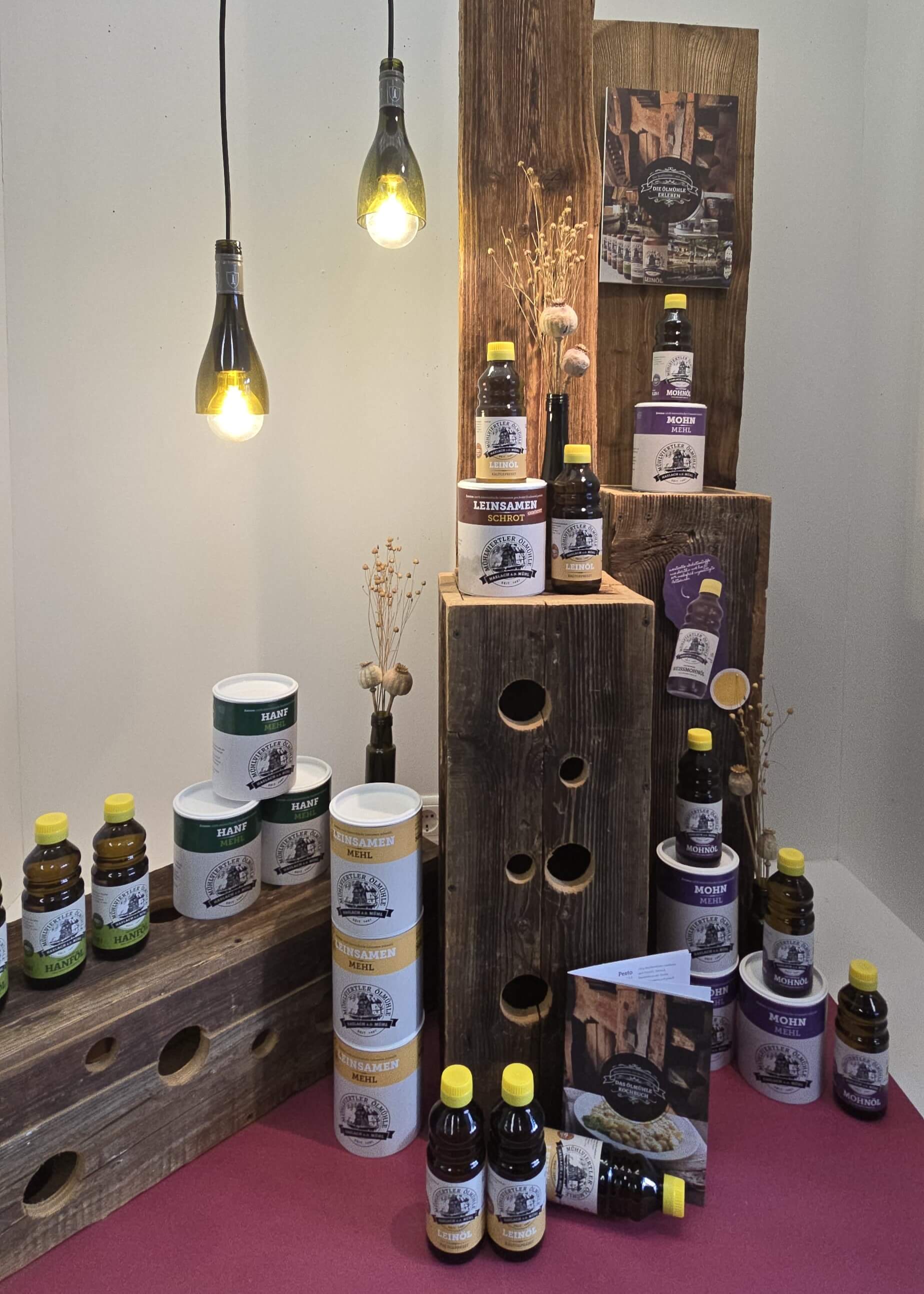 Schaufenstergestaltung für die Ölmühle Haslach