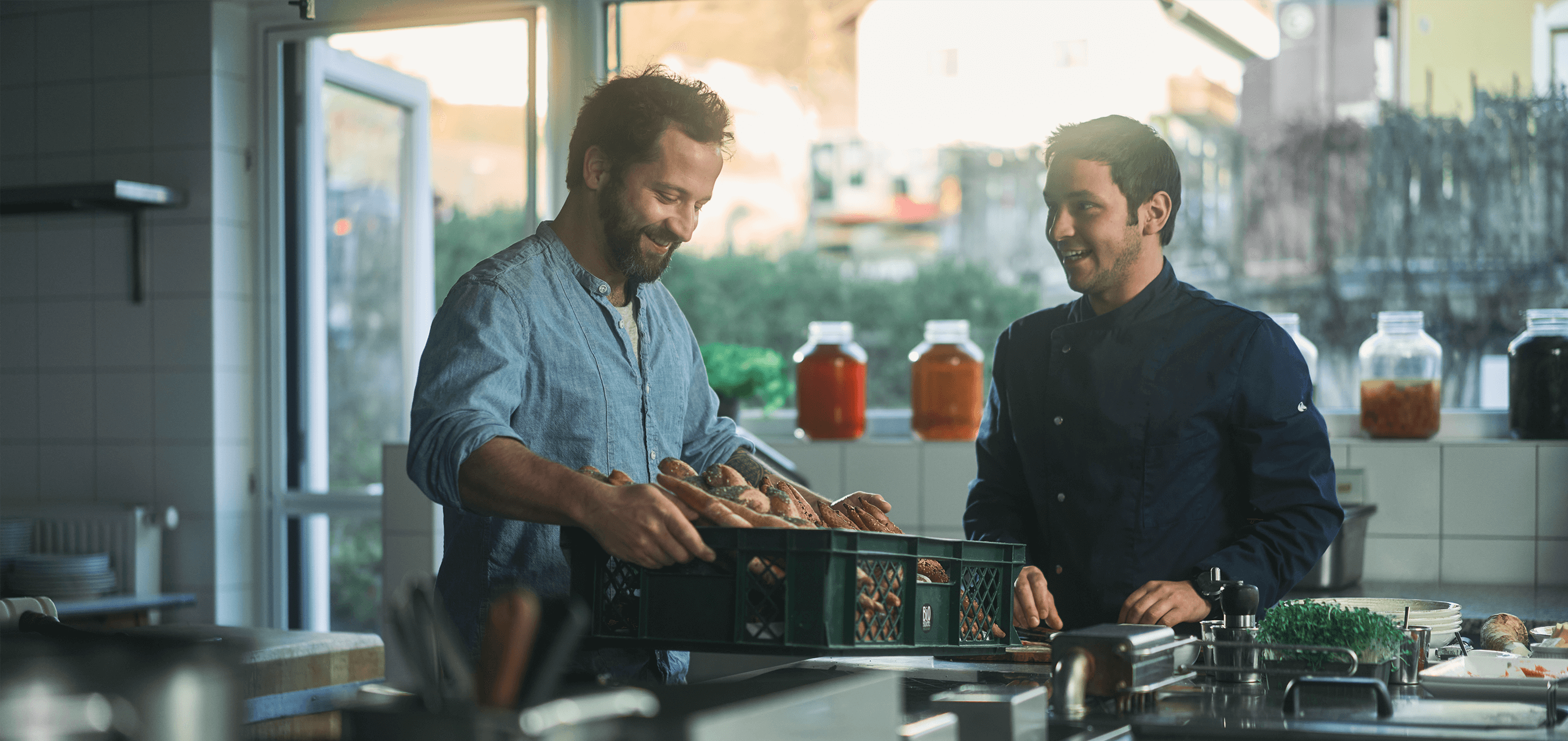 Anlieferung in der Küche